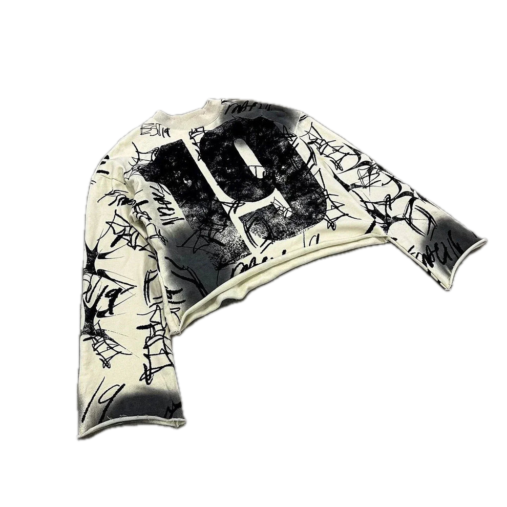 Graffiti Jersey Long Sleeve Shirt