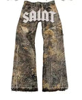 SAINT Studded Camo Jeans