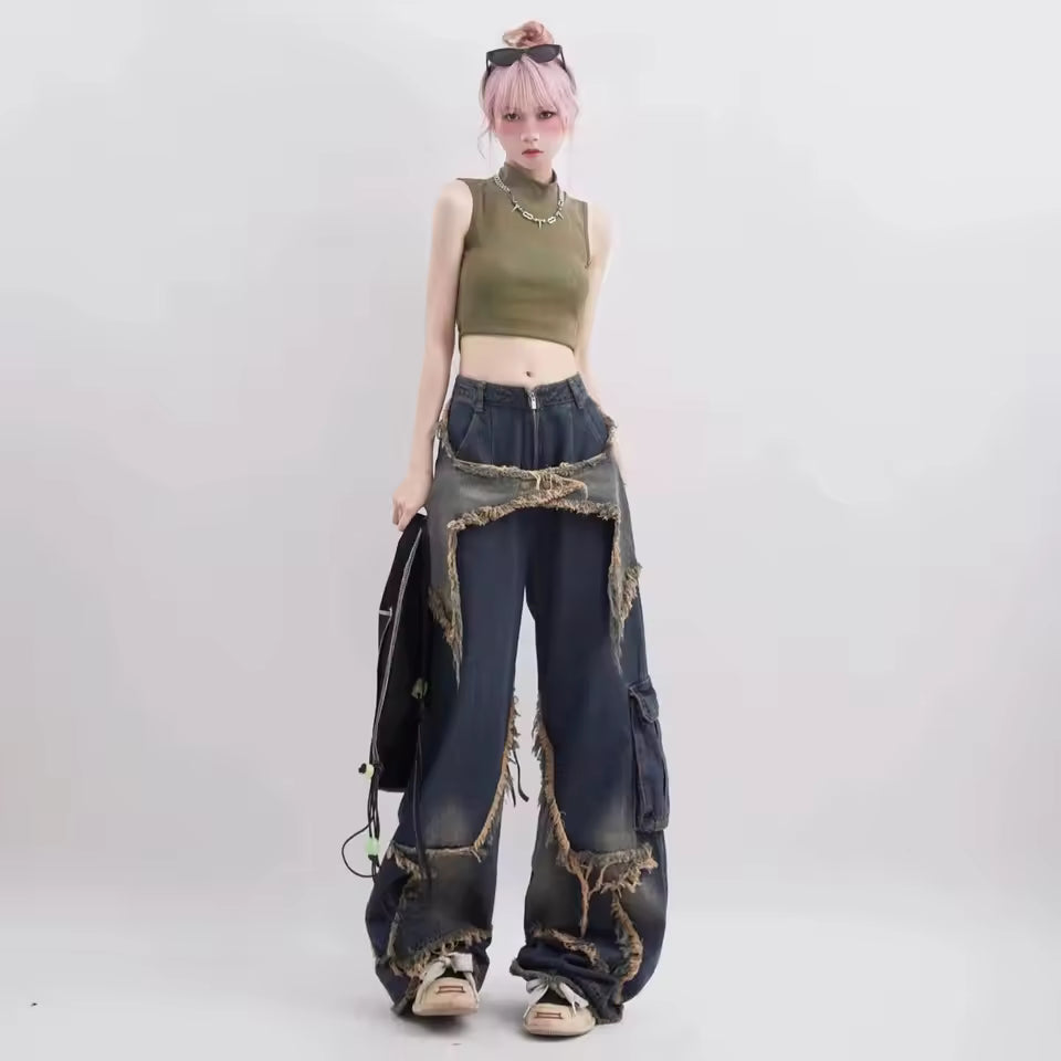 Worn & Torn Star Jeans