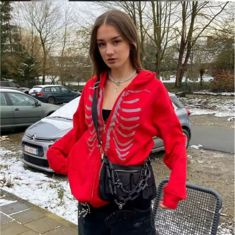 Skeleton Rhinestone Jacket