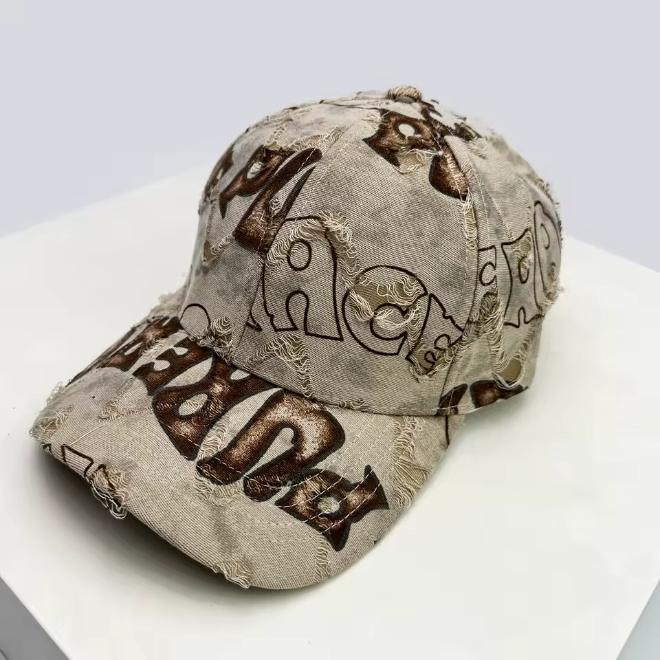 Text Graffiti Adjustable Hat