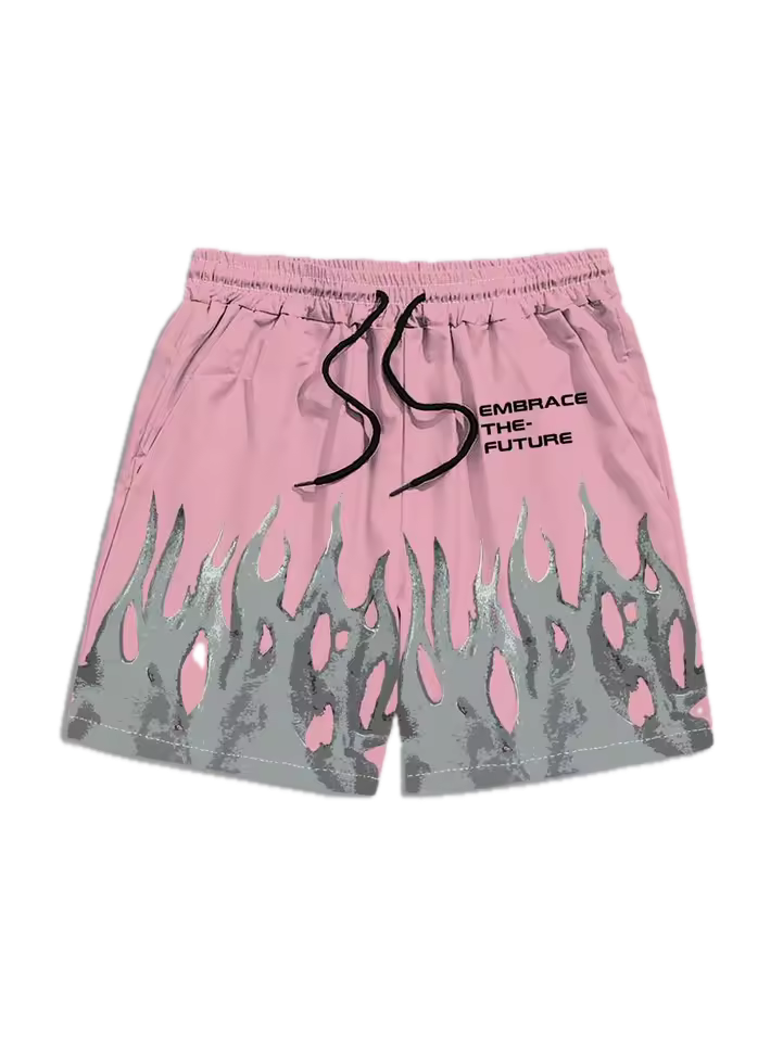 "Embrace The Future" Flame Shorts