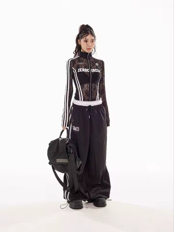 Zero Circle Mesh Zip Up