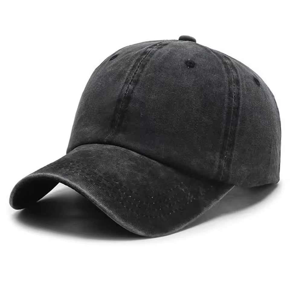 Vintage Washed Solid Color Adjustable Hats