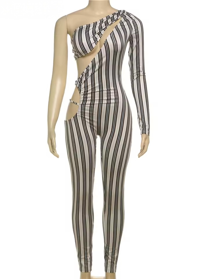 The Illusion Stripe Jumpsuit