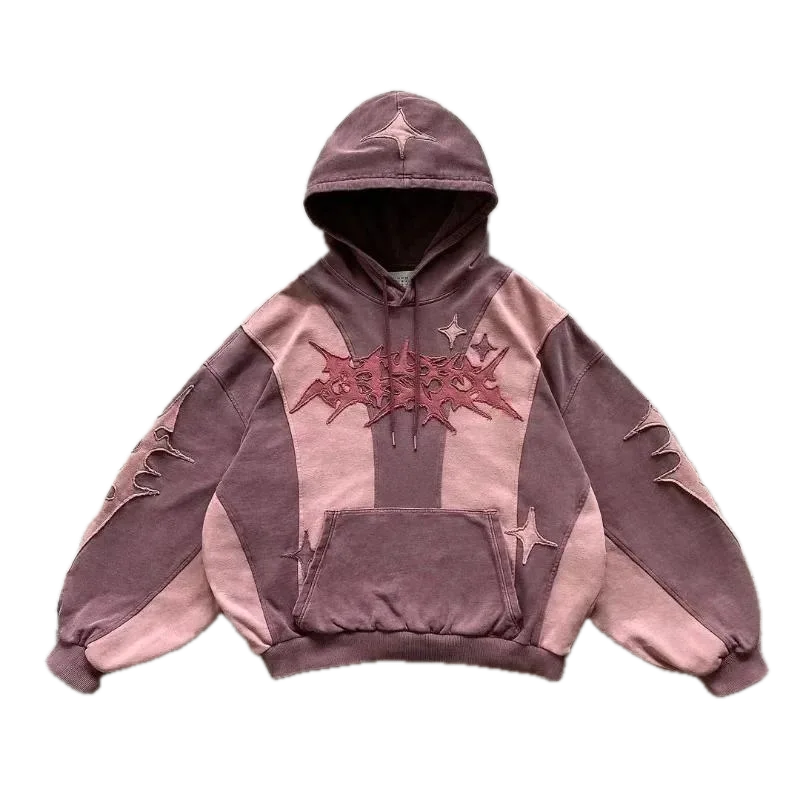 Pink Shades Gothic Design Hoodie